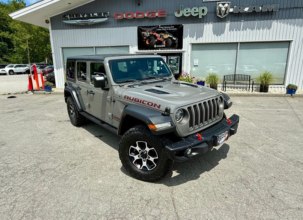 Used 2021 Jeep Wrangler Unlimited Rubicon with VIN 1C4HJXFG5MW651205 for sale in Springfield, VT