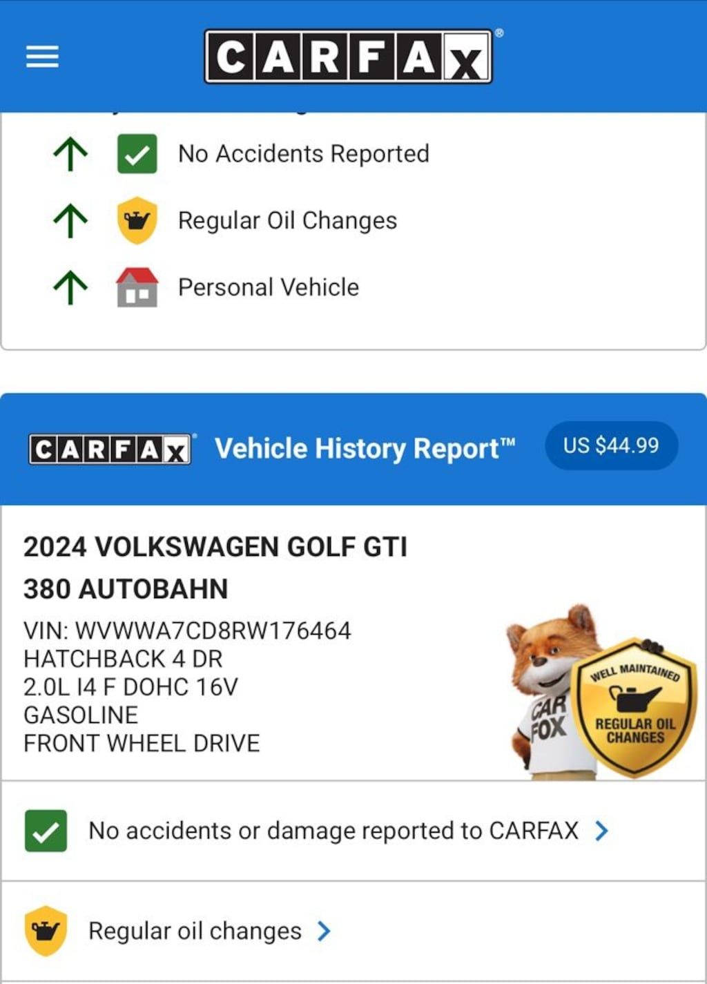 Used 2024 Volkswagen Golf GTI 2.0T 380 Autobahn Hatchback