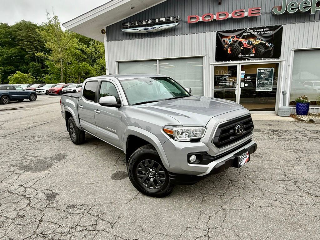 Used 2021 Toyota Tacoma SR5 with VIN 3TMCZ5AN0MM419964 for sale in Springfield, VT