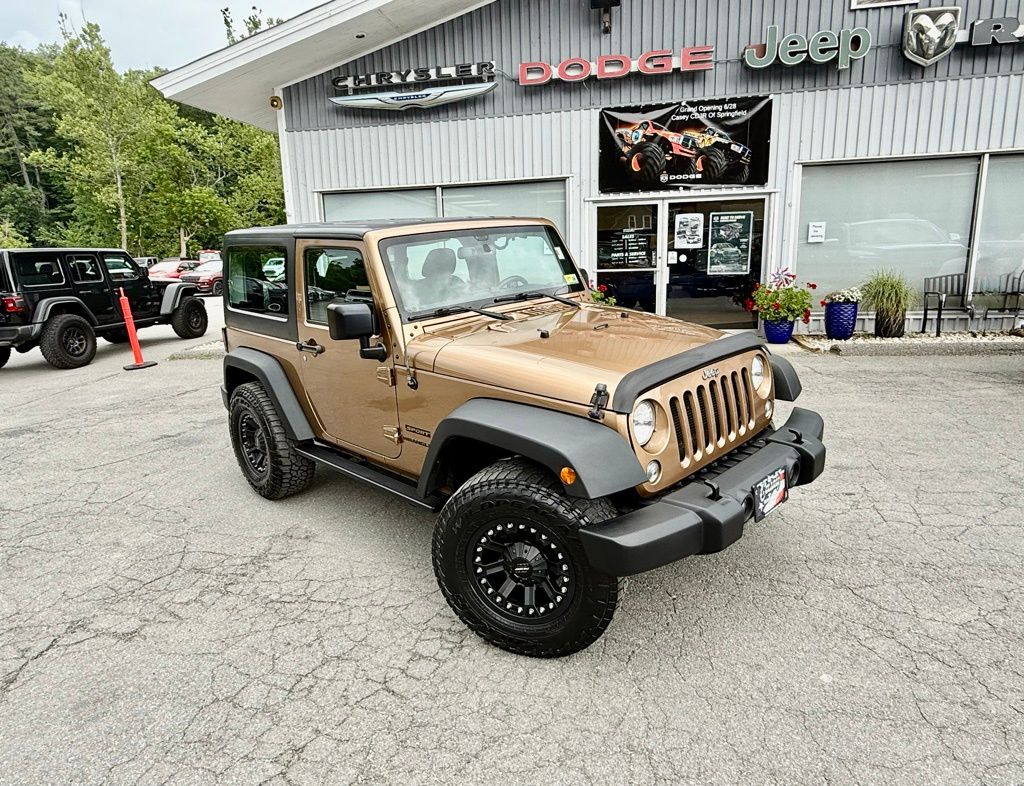 Used 2015 Jeep Wrangler Sport with VIN 1C4AJWAG3FL637598 for sale in Springfield, VT