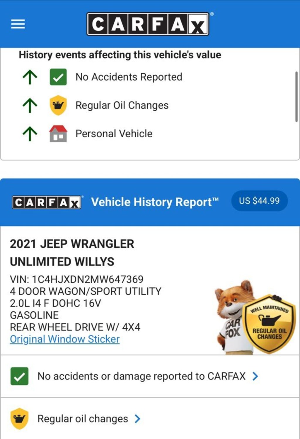 Used 2021 Jeep Wrangler Unlimited Sport SUV