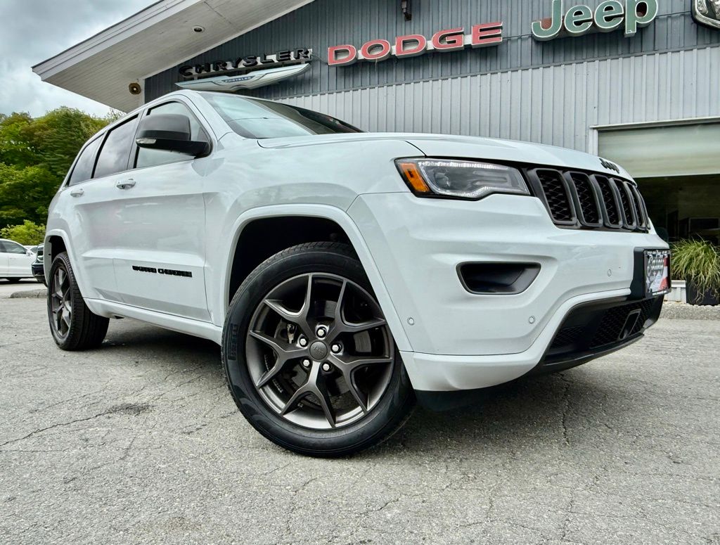 Used 2021 Jeep Grand Cherokee 80th Edition with VIN 1C4RJFBG1MC711602 for sale in Springfield, VT