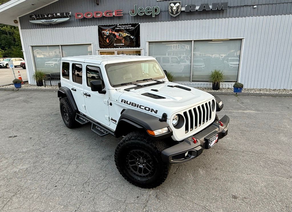 Used 2021 Jeep Wrangler Unlimited Rubicon with VIN 1C4JJXFG5MW838106 for sale in Springfield, VT