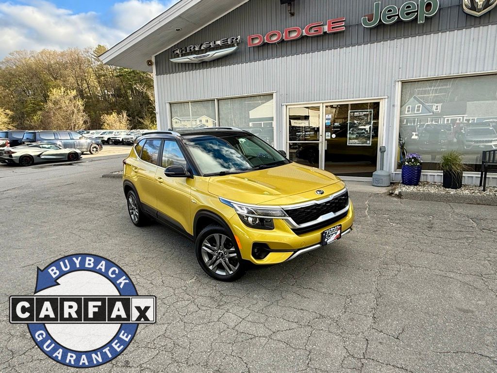 Used 2021 Kia Seltos S with VIN KNDEUCAA7M7131264 for sale in Springfield, VT