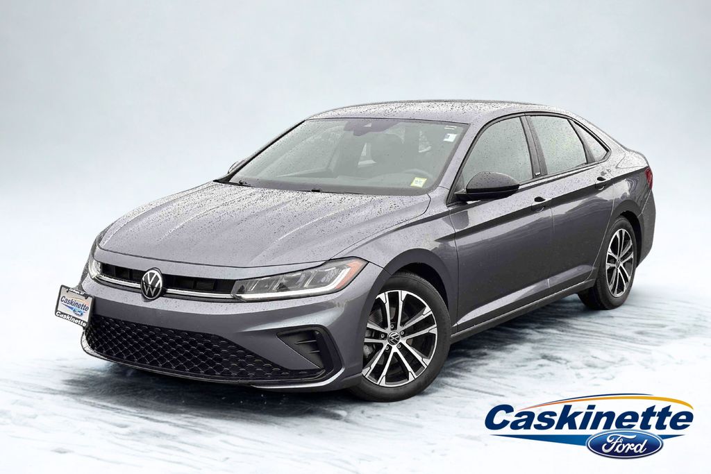 Platinum Gray Metallic 2025 Volkswagen Jetta Sedan Front-Wheel Drive 8-Speed Automatic