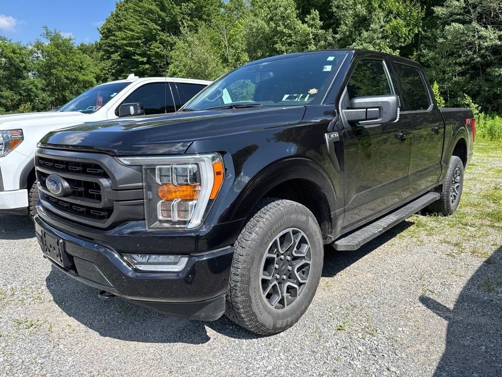 Black 2021 Ford F-150 Pickup Truck Four-Wheel Drive Automatic