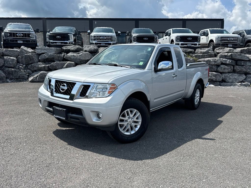 Brilliant Silver 2018 Nissan Frontier Pickup Truck Four-Wheel Drive 5-Speed Automatic Overdrive