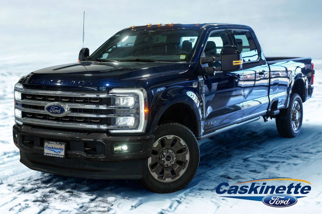 Antimatter Blue Metallic 2024 Ford F-350 Super Duty King Ranch Crew Cab 4WD Pickup Truck Four-Wheel Drive Automatic