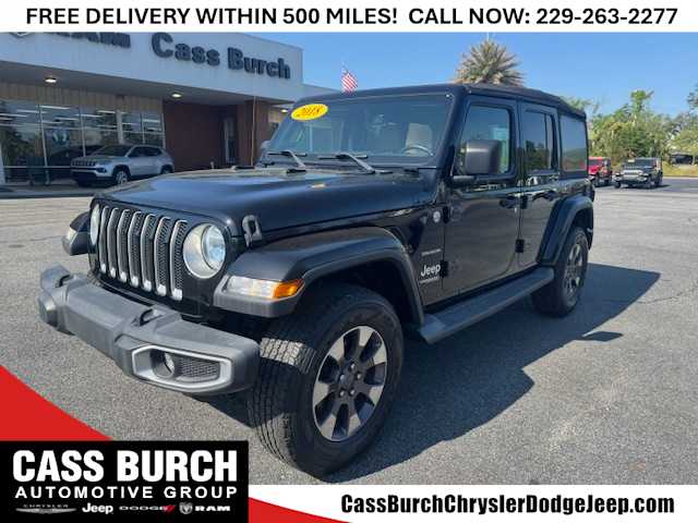 Used 2018 Jeep All-New Wrangler Unlimited Sahara with VIN 1C4HJXEN5JW215661 for sale in Quitman, GA