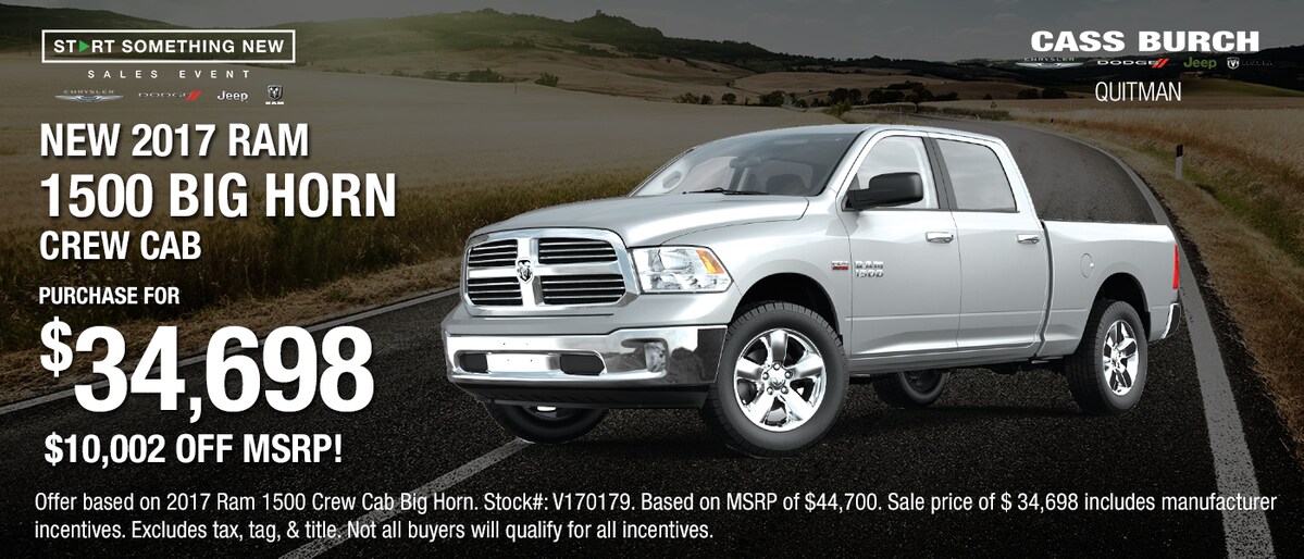 Cass Burch Chrysler Dodge Jeep Ram In Quitman Serving