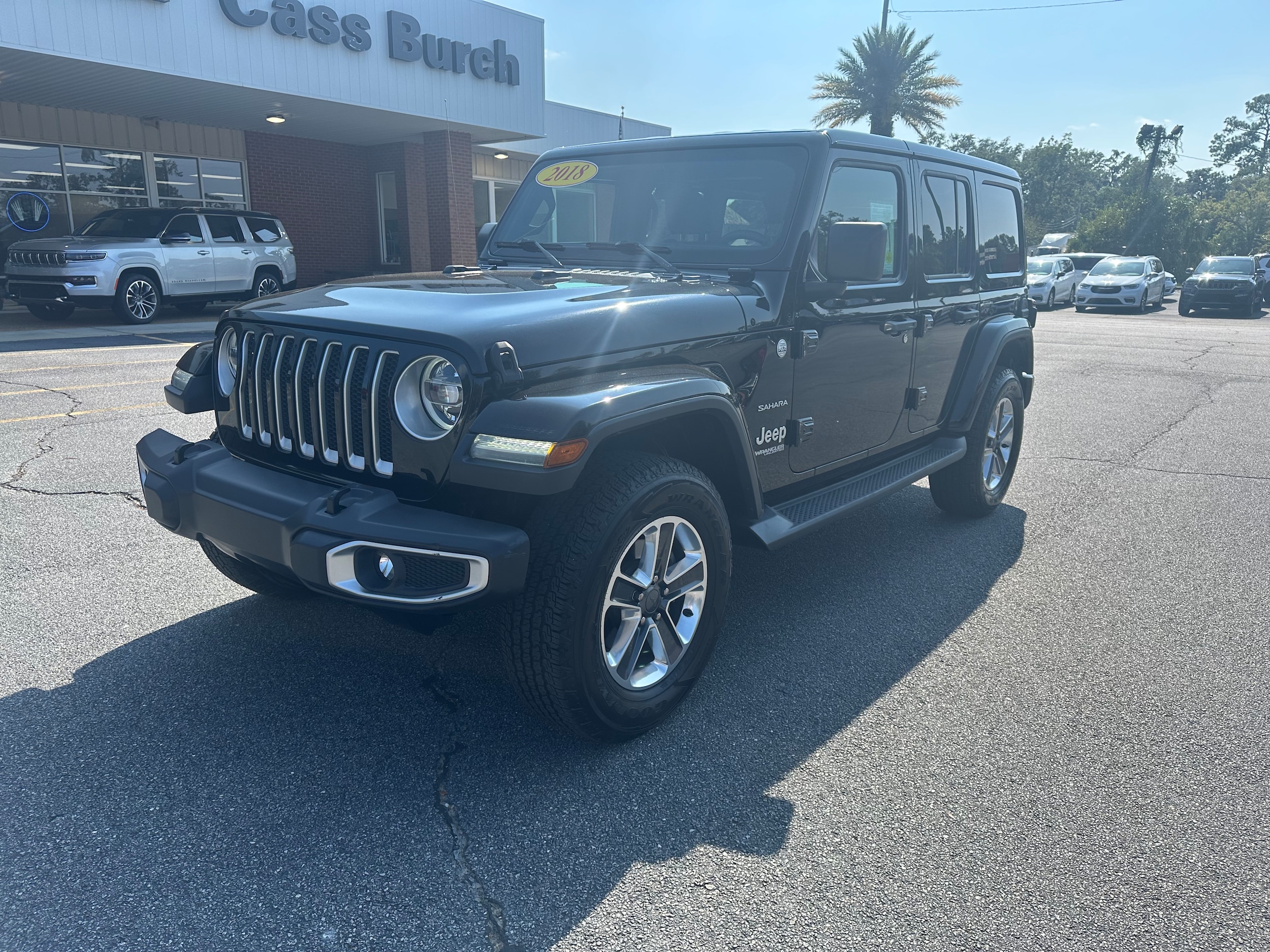 Used 2018 Jeep All-New Wrangler Unlimited Sahara with VIN 1C4HJXEG5JW117067 for sale in Quitman, GA