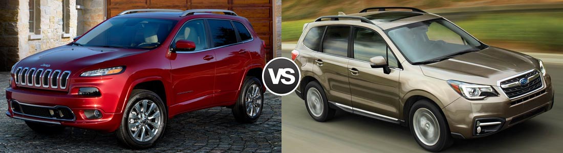 2017 Jeep Cherokee vs 2017 Subaru Forester