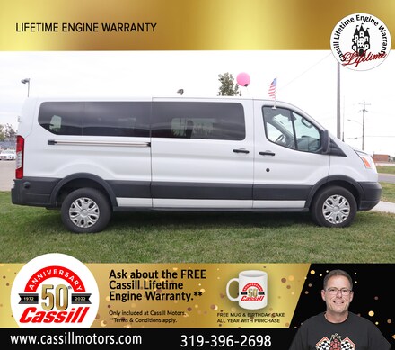 Featured Pre-Owned 2019 Ford Transit-350 Wagon Low Roof Passenger Van for sale near you in Cedar Rapids, IA