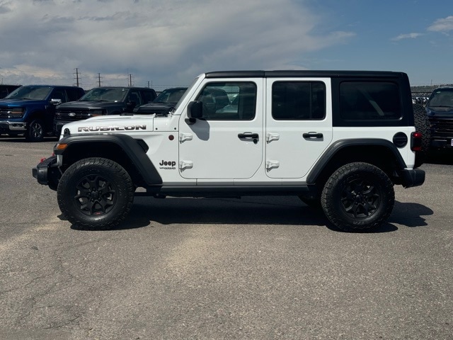 Used 2022 Jeep Wrangler Unlimited Rubicon with VIN 1C4HJXFG0NW190531 for sale in Castle Rock, CO