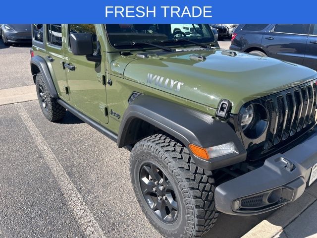 Used 2020 Jeep Wrangler Unlimited Willys with VIN 1C4HJXDN1LW314854 for sale in Castle Rock, CO