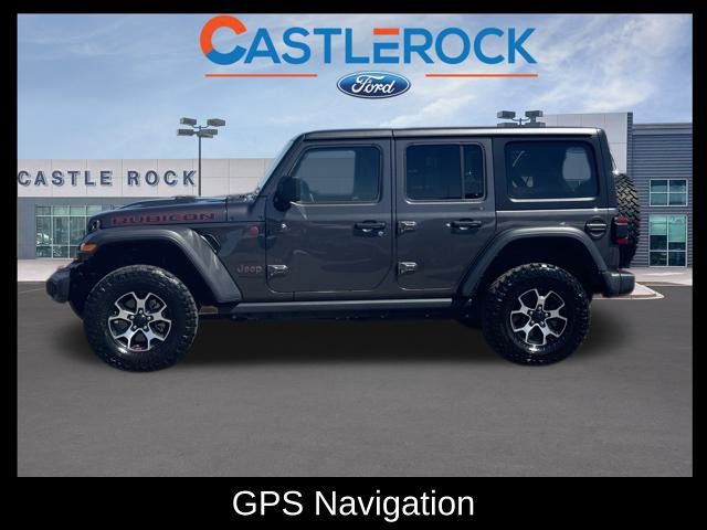 Used 2021 Jeep Wrangler Unlimited Rubicon with VIN 1C4JJXFM8MW704079 for sale in Castle Rock, CO