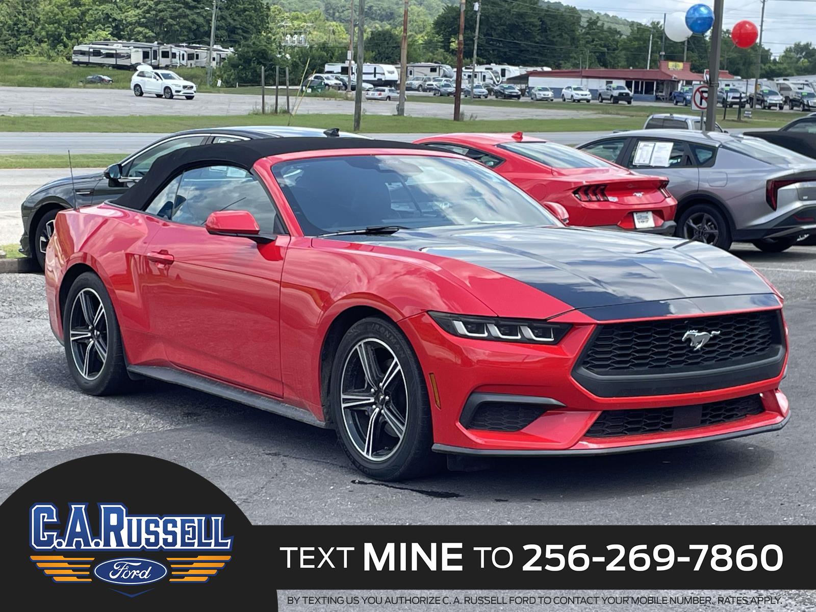 Race Red 2024 Ford Mustang Convertible Rear-Wheel Drive Automatic