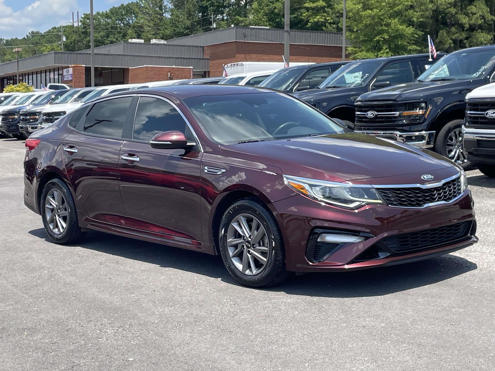 Red (Sangria) 2020 Kia Optima Sedan Front-Wheel Drive 6-Speed Automatic