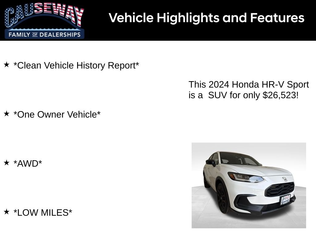 Used 2024 Honda HR-V Sport SUV