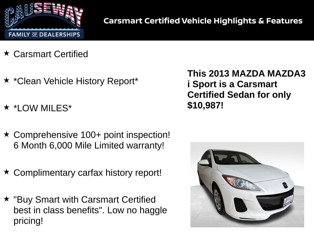 Certified 2013 Mazda Mazda3 i Sport Sedan