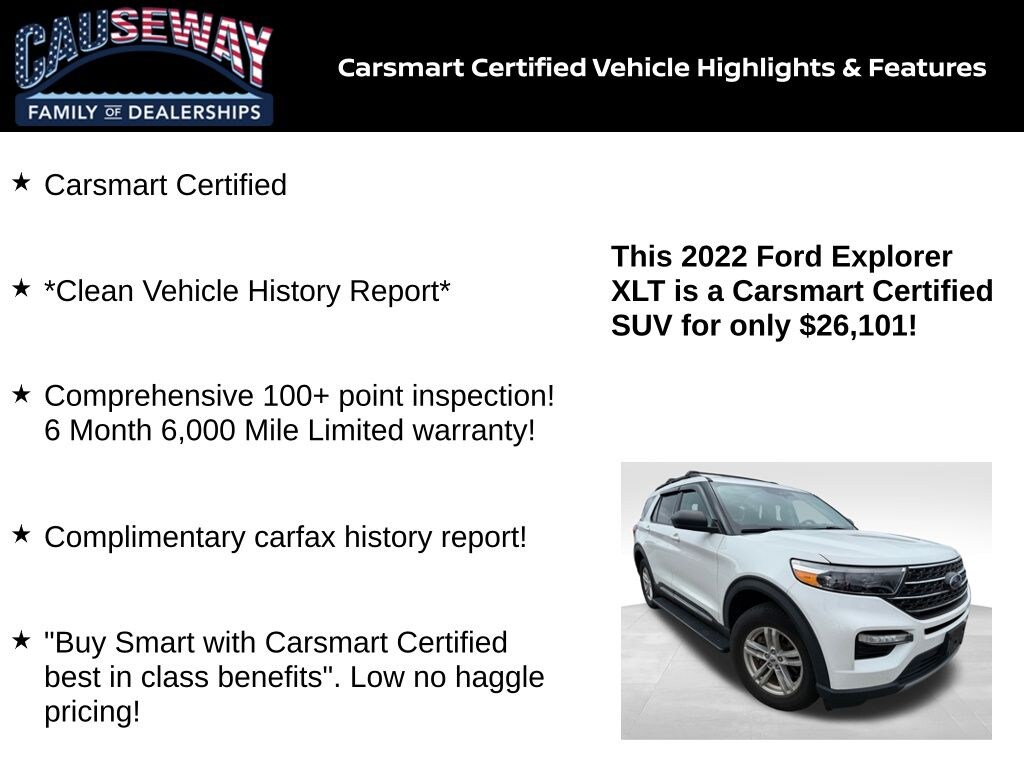 Certified 2022 Ford Explorer XLT SUV
