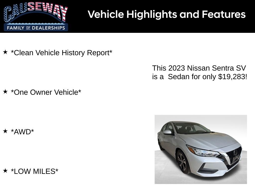 Used 2023 Nissan Sentra SV Sedan