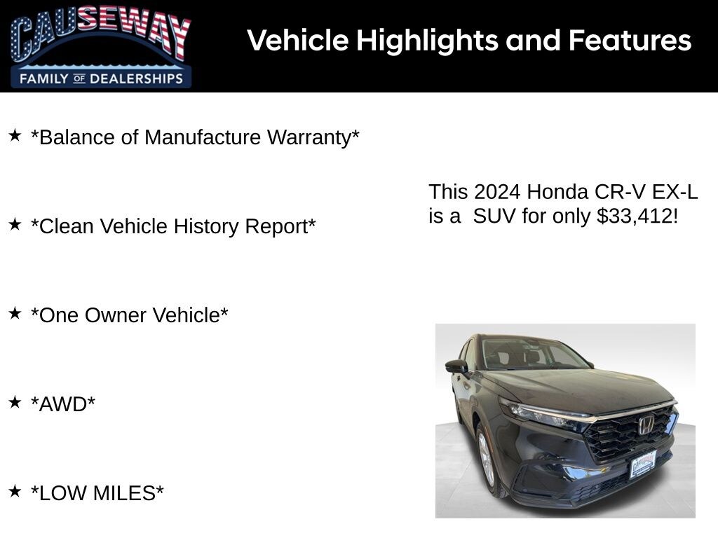 Used 2024 Honda CR-V EX-L SUV