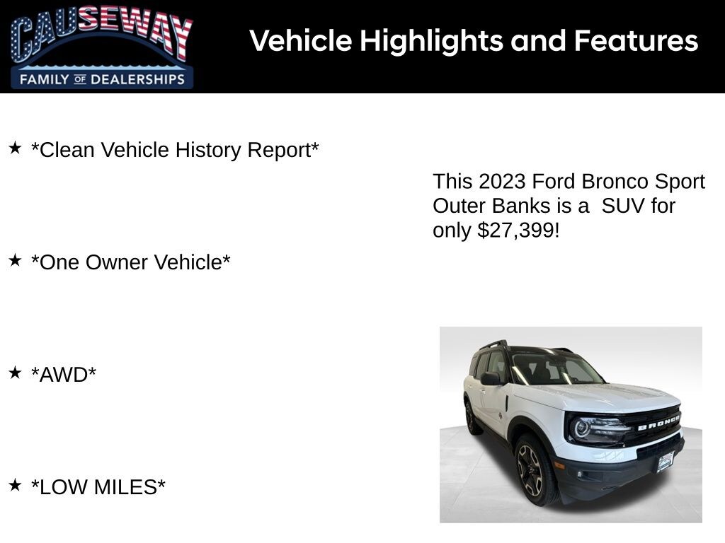 Used 2023 Ford Bronco Sport Outer Banks SUV