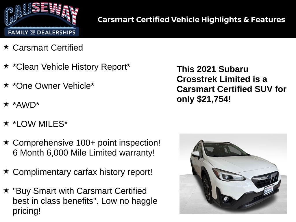 Certified 2021 Subaru Crosstrek Limited SUV