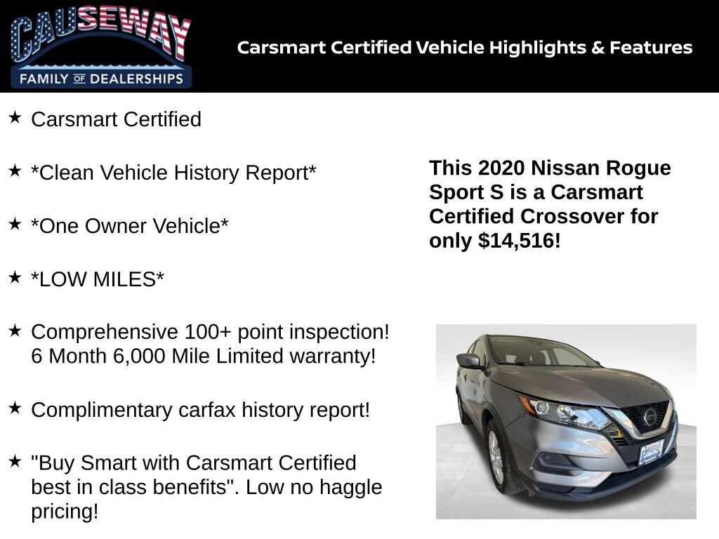 Certified 2020 Nissan Rogue Sport S SUV