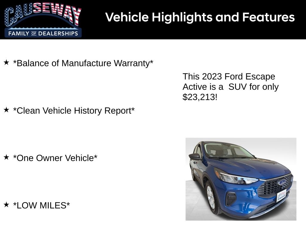 Used 2023 Ford Escape Active SUV