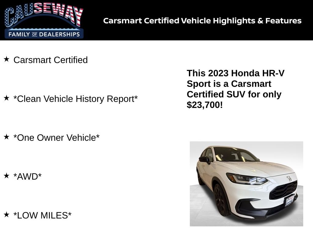 Certified 2023 Honda HR-V Sport SUV