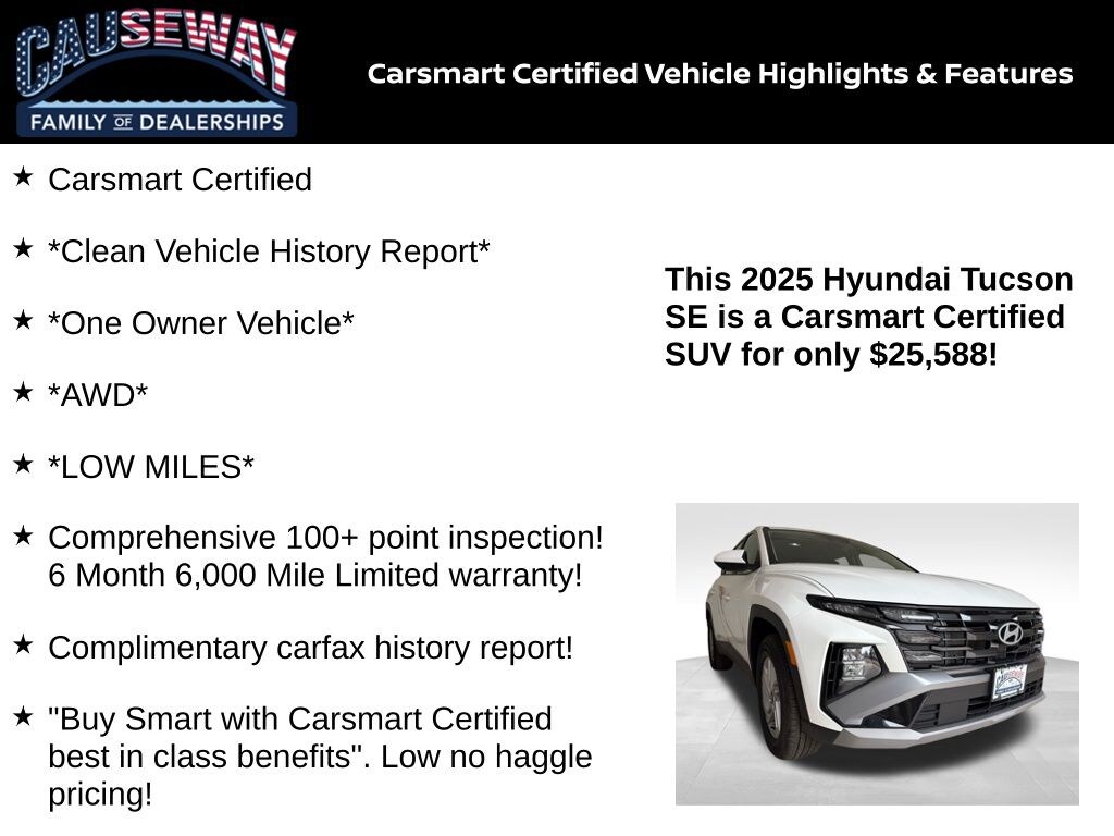 Certified 2025 Hyundai Tucson SE SUV