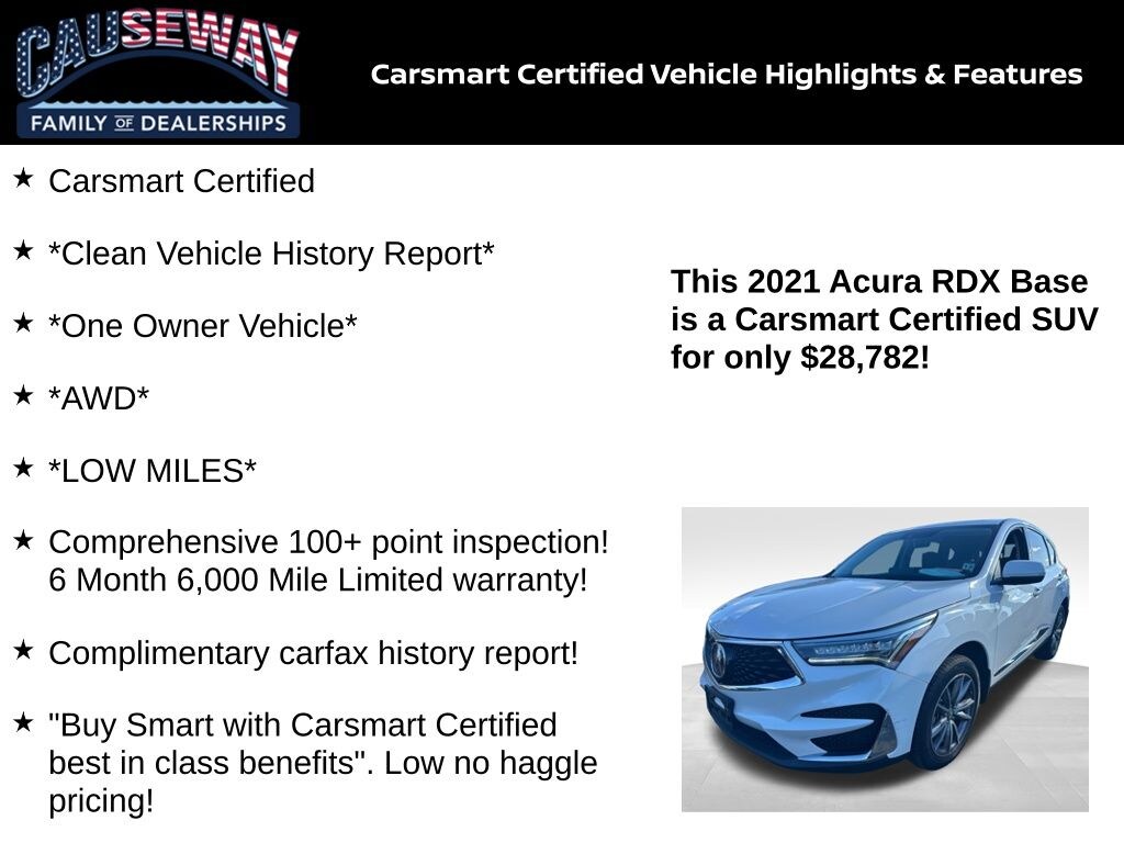 Certified 2021 Acura RDX Technology Package SUV