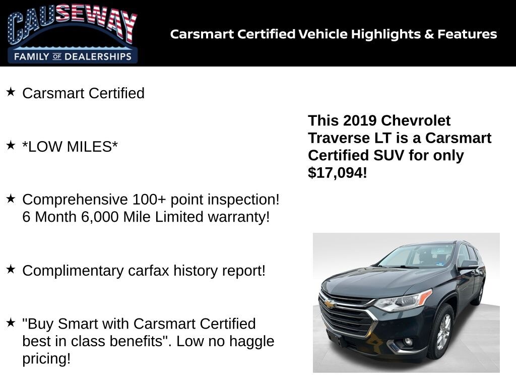 Certified 2019 Chevrolet Traverse LT SUV