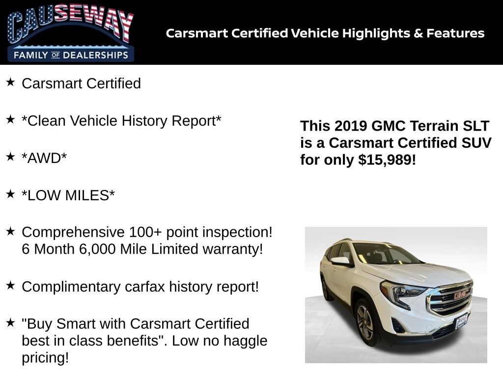 Certified 2019 GMC Terrain SLT SUV