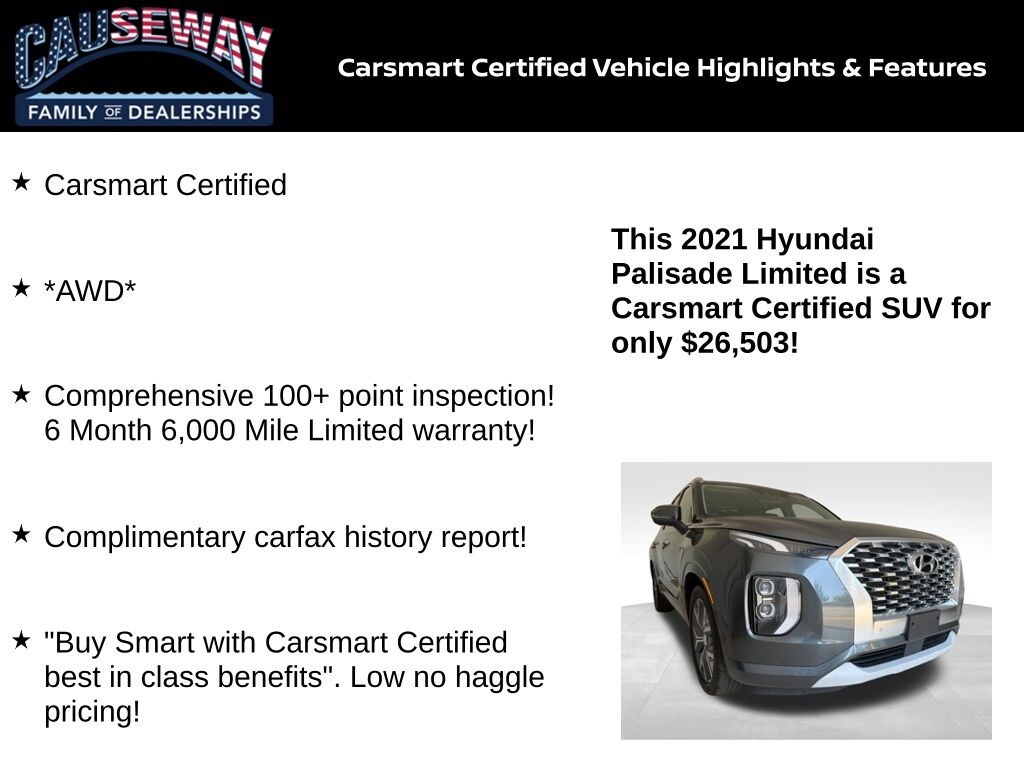 Certified 2021 Hyundai Palisade Limited SUV