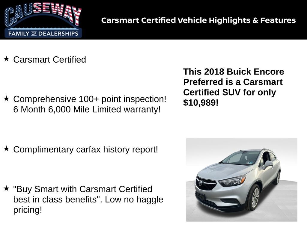 Certified 2018 Buick Encore Preferred SUV