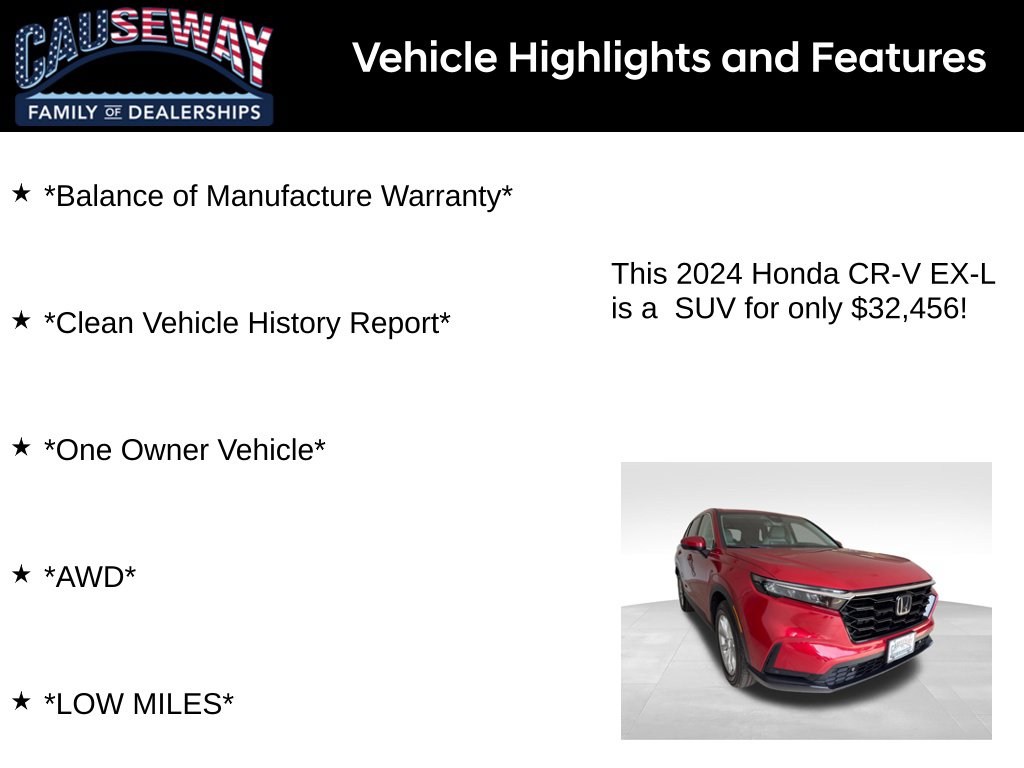 Used 2024 Honda CR-V EX-L SUV