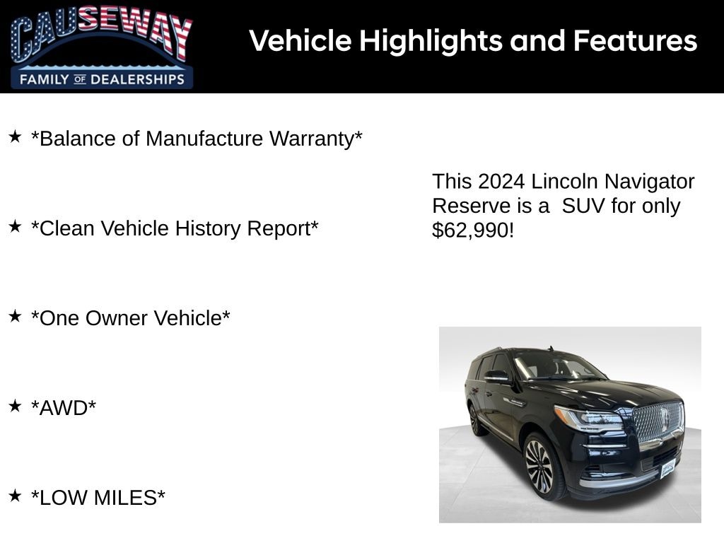 Used 2024 Lincoln Navigator Reserve SUV
