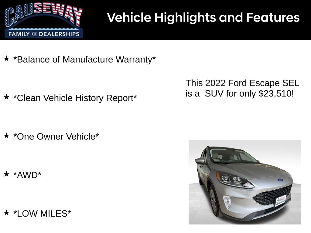 Used 2022 Ford Escape SEL SUV