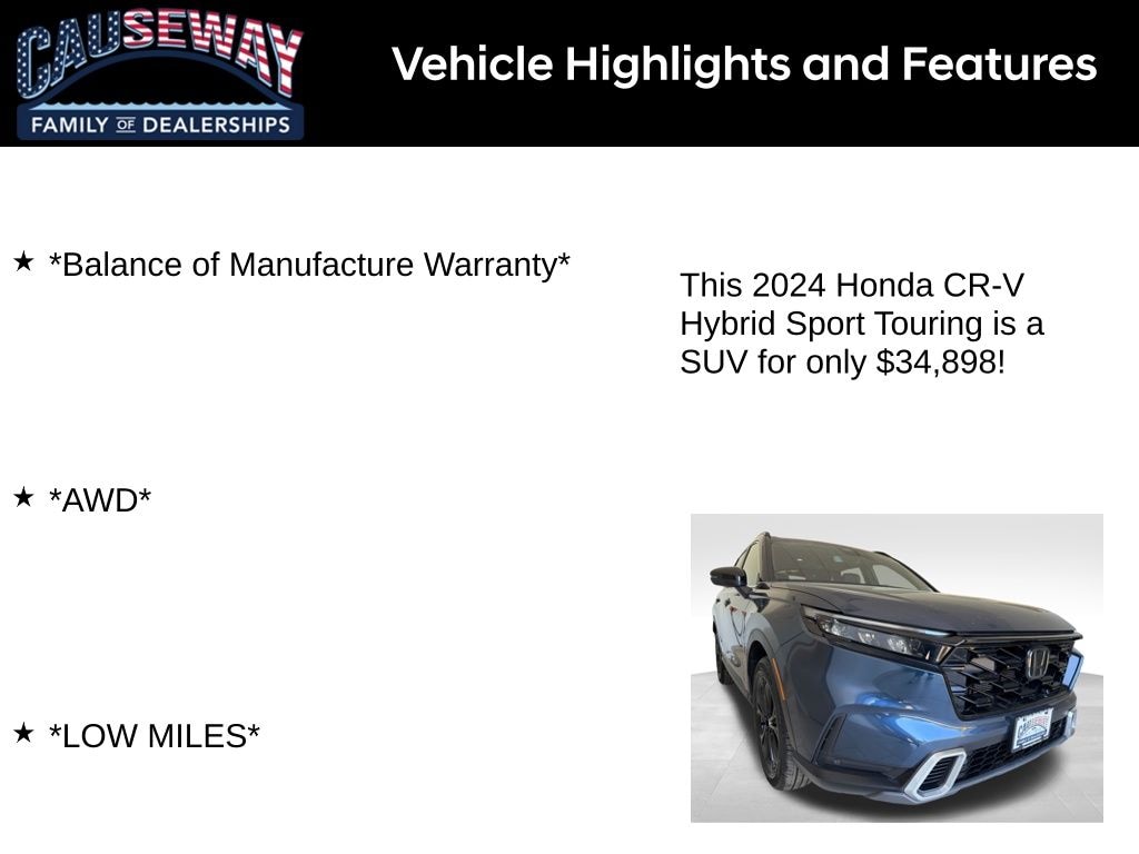 Used 2024 Honda CR-V Hybrid Sport Touring SUV