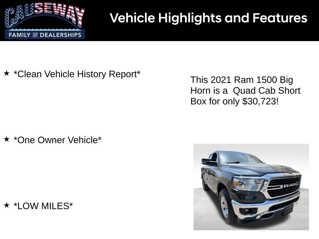 Used 2021 Ram 1500 Big Horn/Lone Star Truck