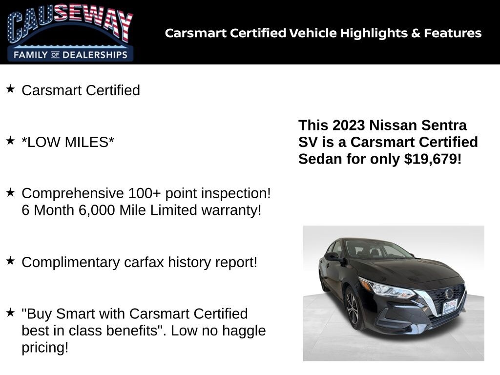 Certified 2023 Nissan Sentra SV Sedan