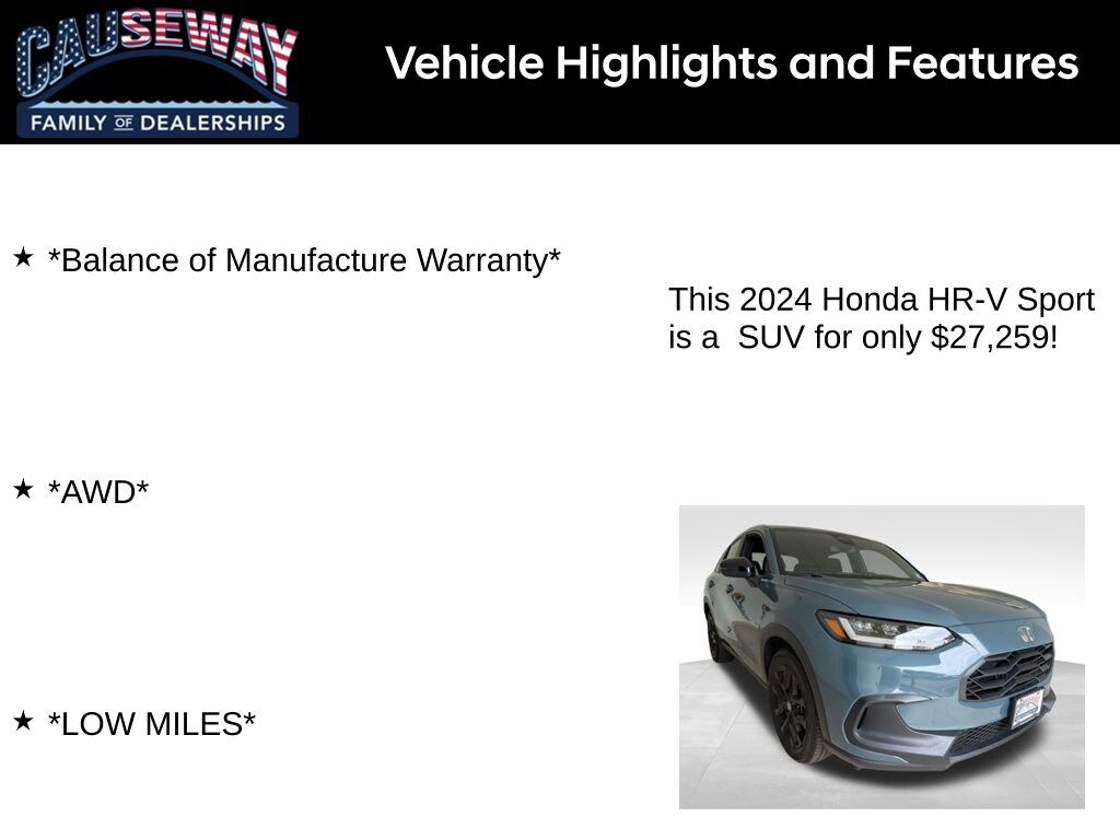 Used 2024 Honda HR-V Sport SUV