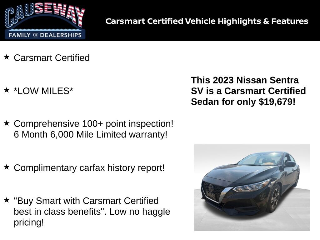 Certified 2023 Nissan Sentra SV Sedan