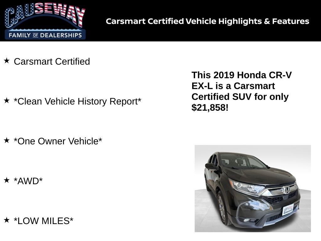 Certified 2019 Honda CR-V EX-L SUV