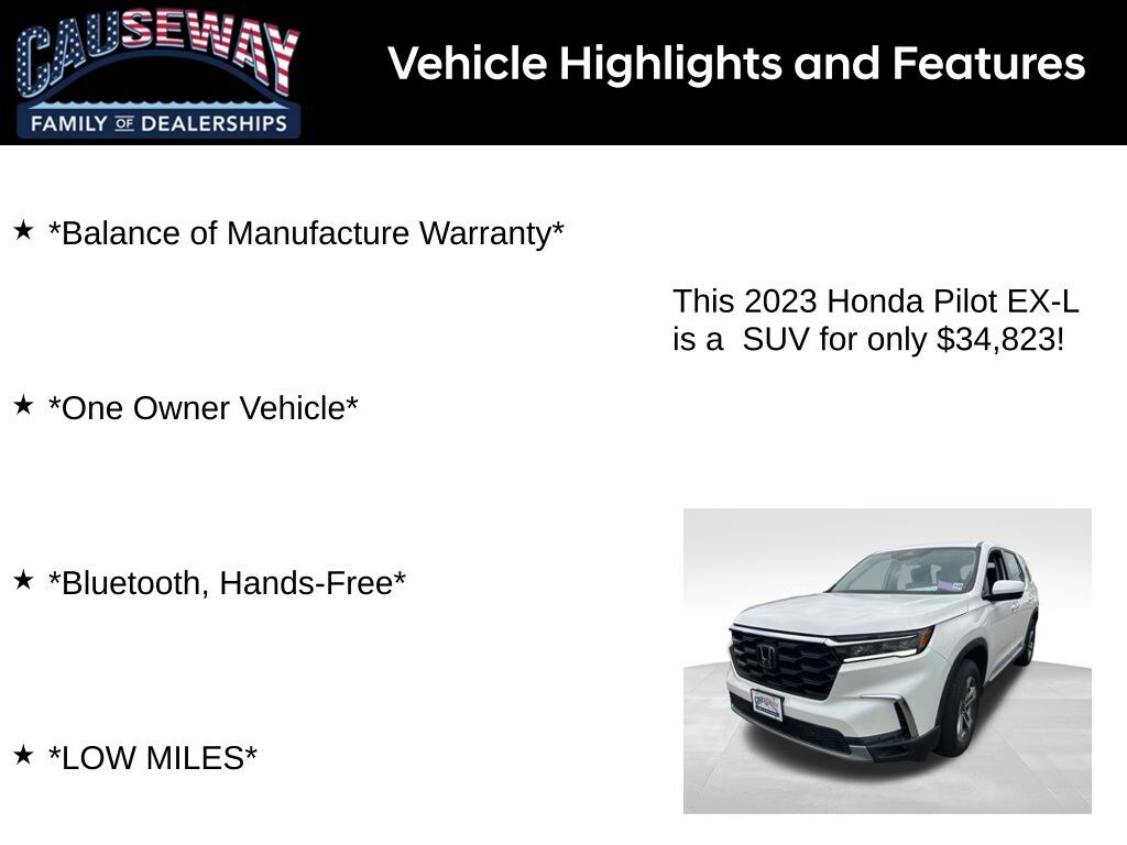 Used 2023 Honda Pilot EX-L SUV