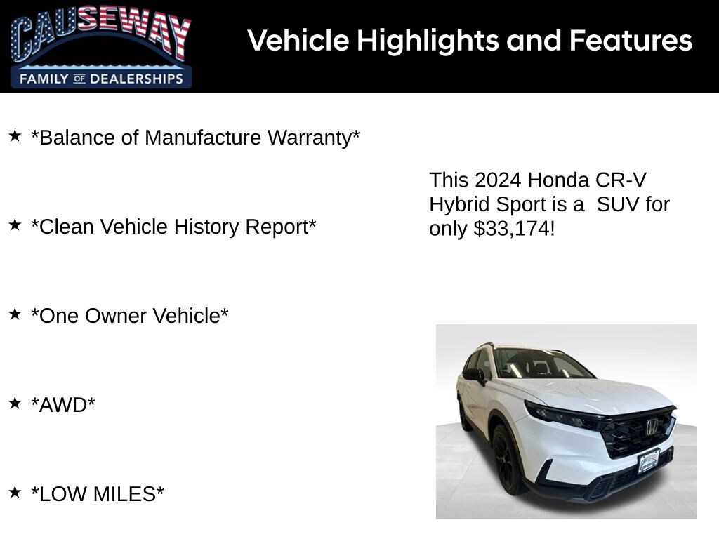 Used 2024 Honda CR-V Hybrid Sport SUV