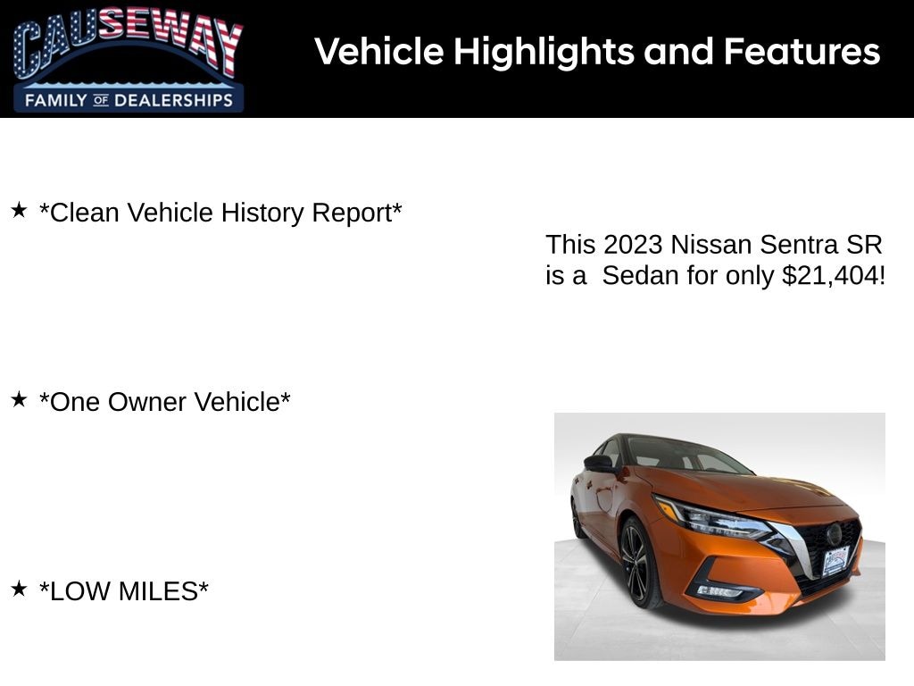 Used 2023 Nissan Sentra SR Sedan